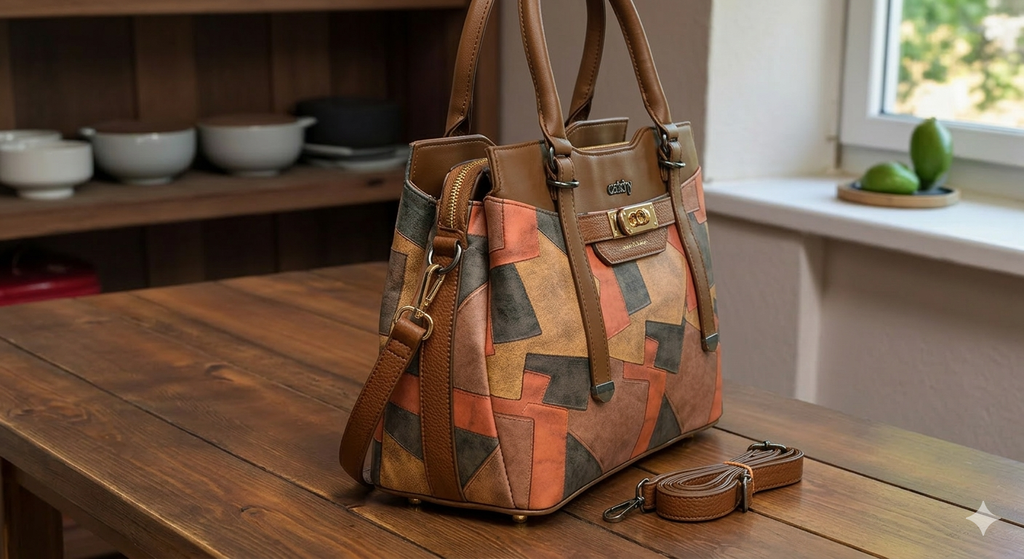 Women Multicolour Handbag - Extra Spacious