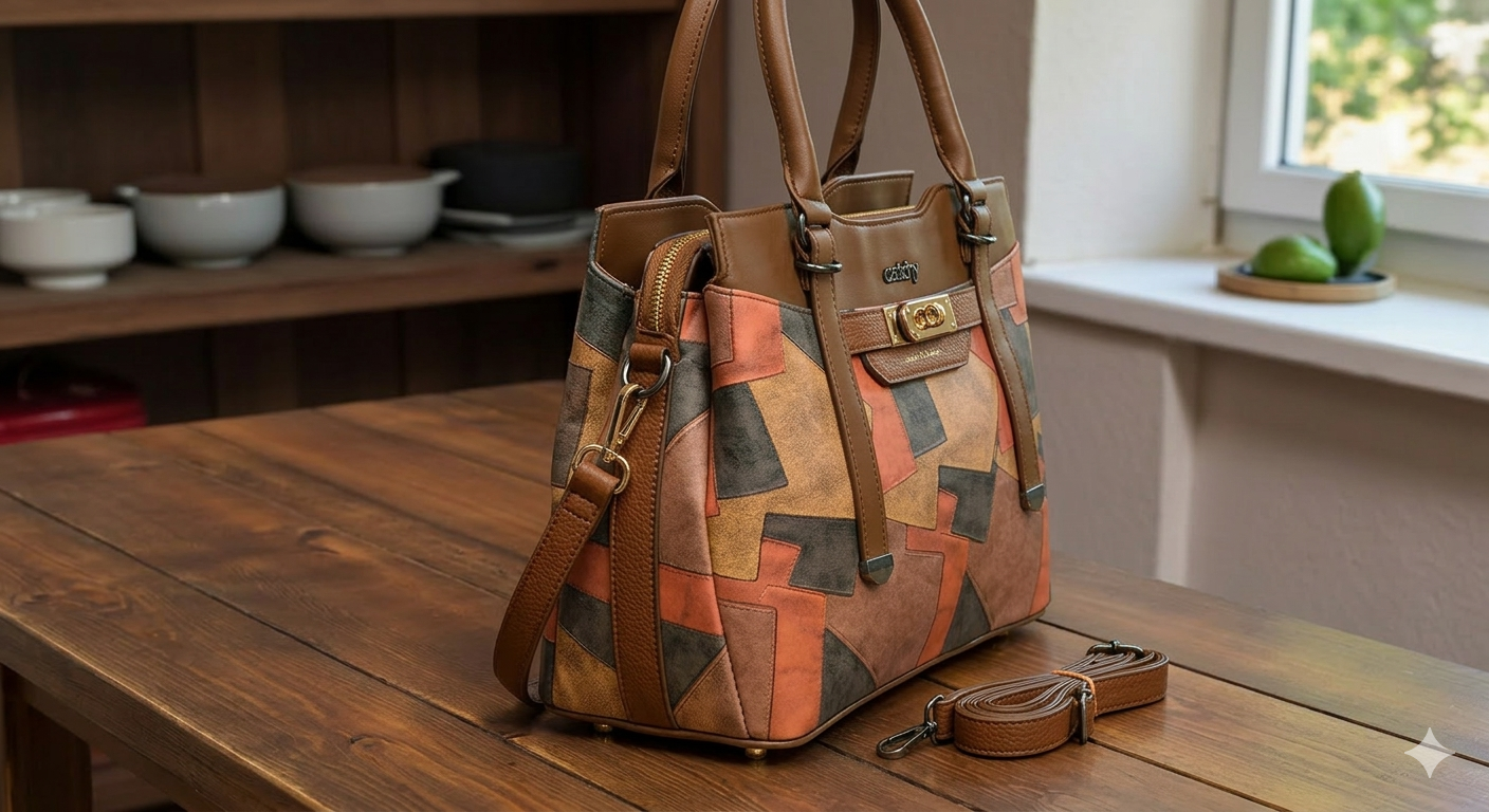Women Multicolour Handbag - Extra Spacious