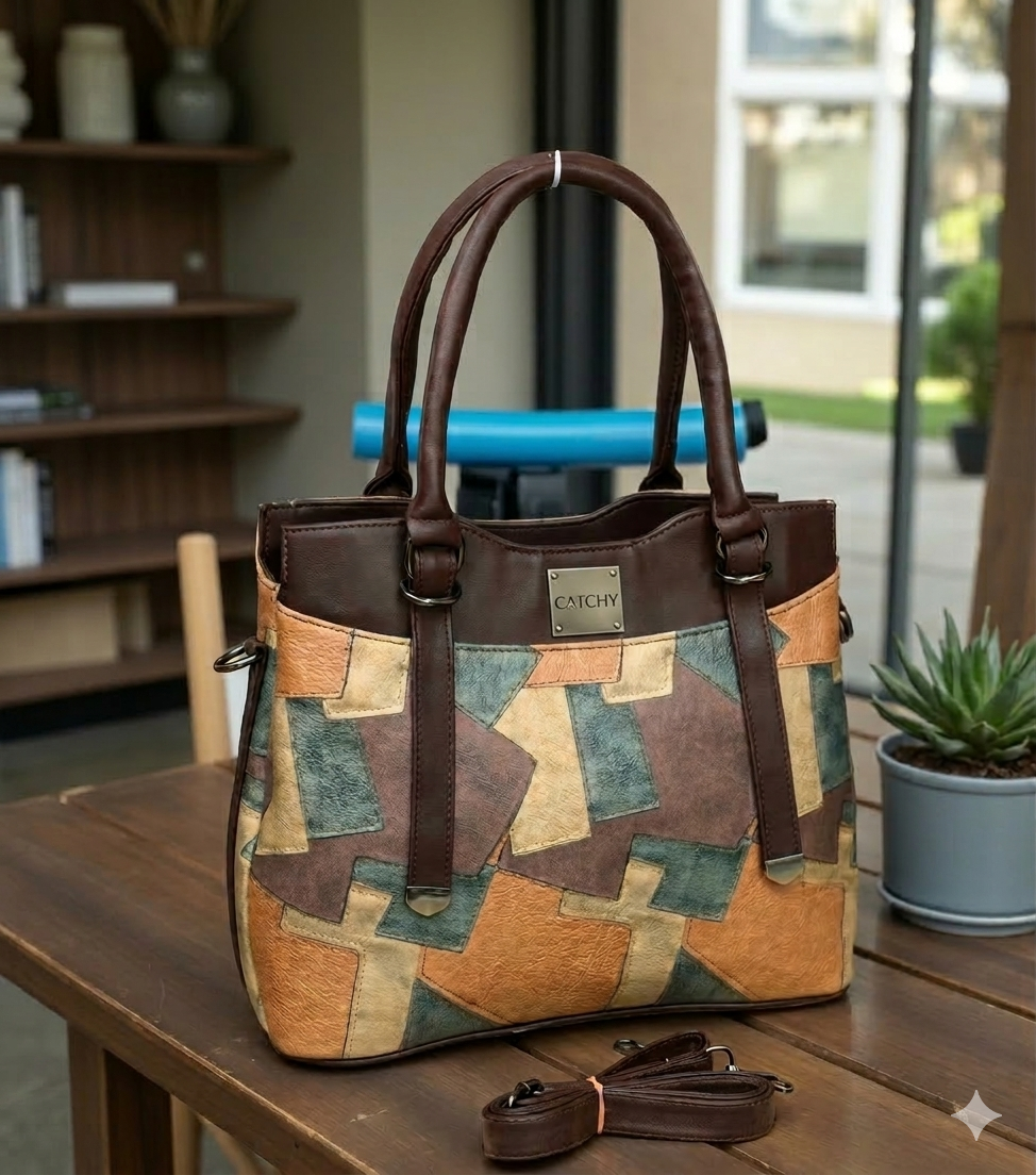 Women Multicolour Handbag - Extra Spacious
