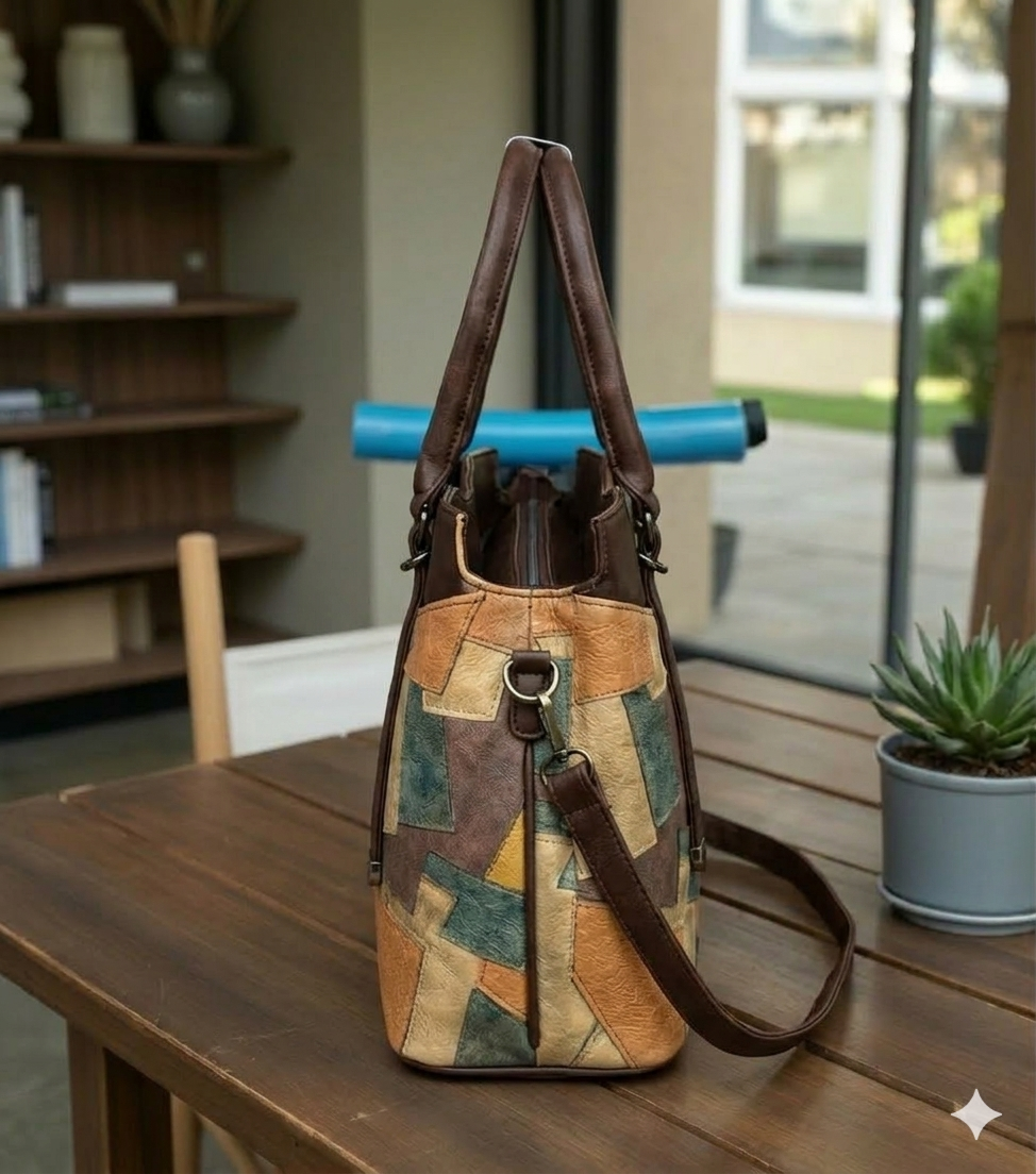 Women Multicolour Handbag - Extra Spacious