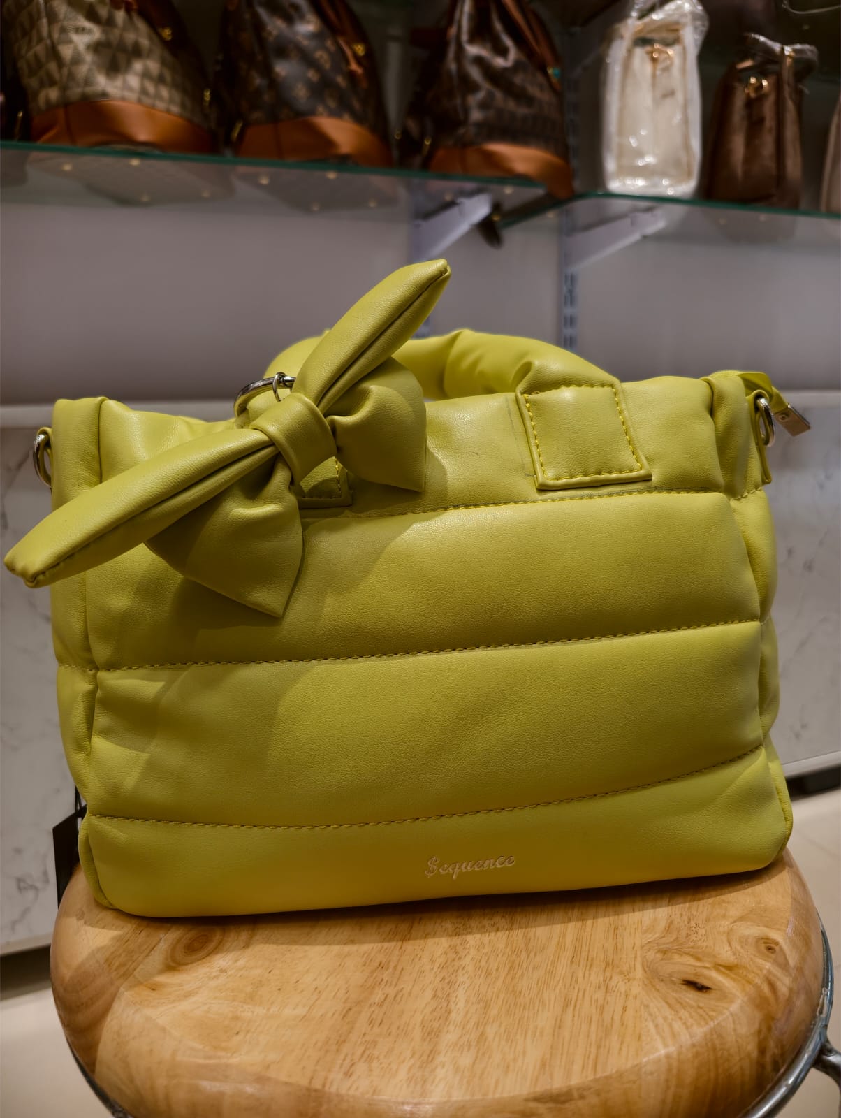 Puffy Bow Charm Handbag