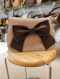 Elegant Bow Sling Bag for Women | Pearl Handle Stylish Handbag